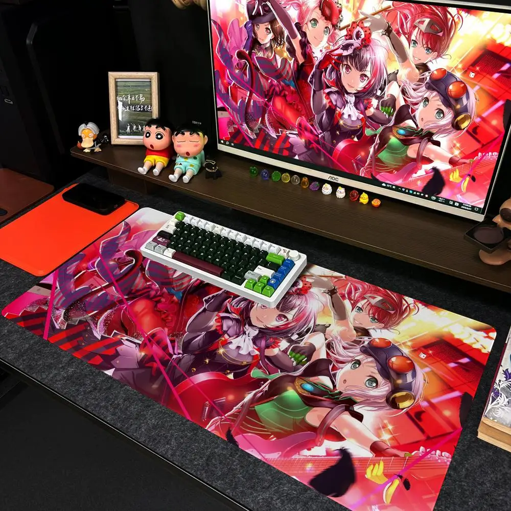 B-BanG D-Dream Mouse Pad Xxl Computer Large Size Non-slip Gamer Keyboard 90x40cm Art Design HD Deskmat