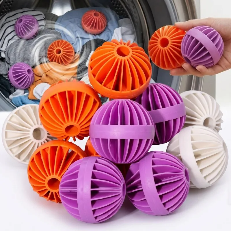 6/1Pcs Anti Winding Laundry Ball Circular Pure Cleaning Balls Household Washing Machine for Dirt Removal and Knotting Gadgets