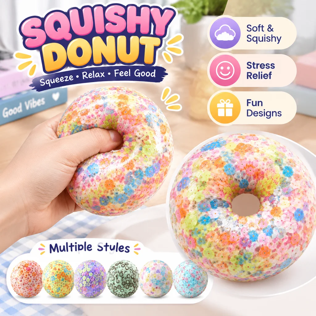 DIY Squeeze Ball Kit TPR Empty Ball Skin Stress Relief Water Ball Squishy Toy Handmade Cross Border Gift Set for Kids Adults