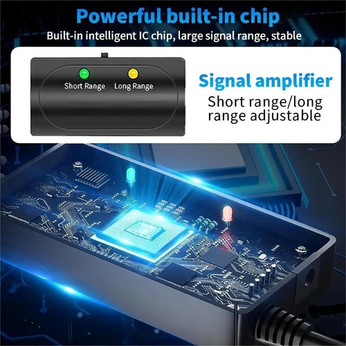 Imagen 2 del producto Antena de TV interior con base magnética fuerte Antena digital 4K HD con amplificador de señal para canales locales de recepción de largo alcance