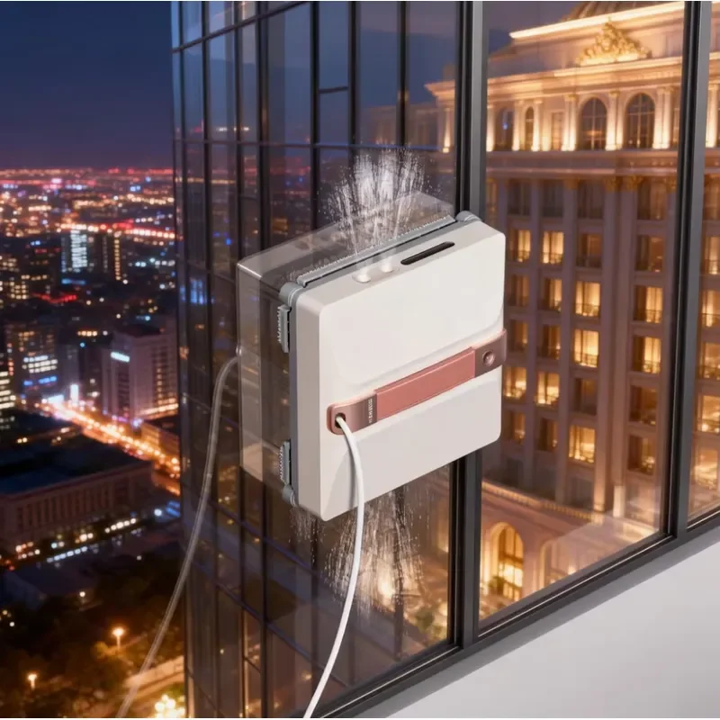 Smart Glass Cleaning Robot 2026 Automatic Path Planning Brushless Motor Efficient Obstacle Detection Stripe Free Window