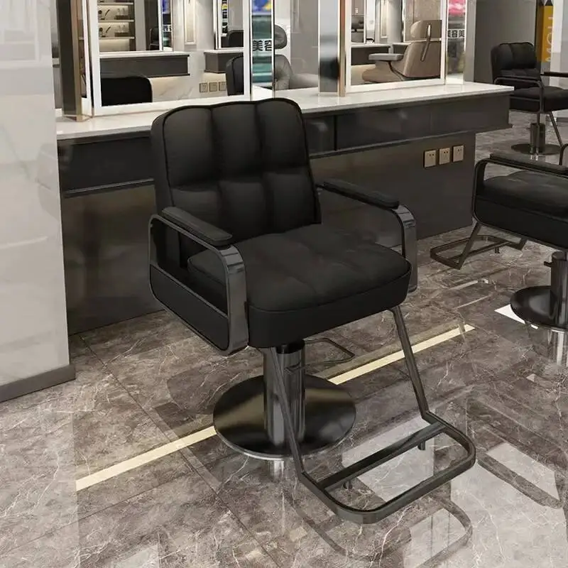 Beauty Support Barber Chair Swivel Professional Foot Rest Classic Chair Salon Luxury Silla Para Barberia Barbershop Furniture