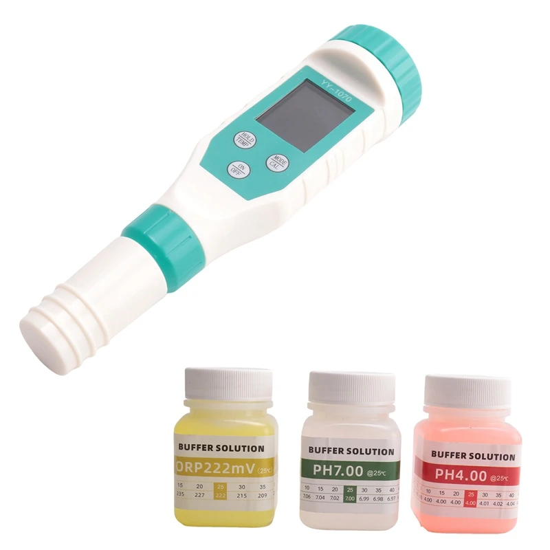 7 In 1 PH/Free Chlorine/ORP/EC/TDS/Salt/Temp PH Meter Swimming Pool Salinity Tester IP67 Waterproof For Aquarium Durable