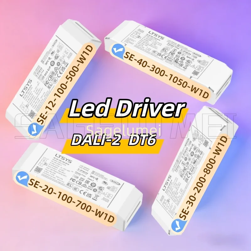 

LTECH NFC programmable dimming power supply Lighting TransformerDT6 12W 100-500mA 20W 100-700mA 30W 200m-800mA 40W 300mA-1050mA