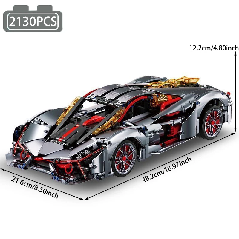 Andole Technische Stadt Super Speed Auto Baustein High-Tech Fernbedienung Racing Fahrzeug Modell Ziegel Spielzeug Für Kinder Geschenk MOC 7