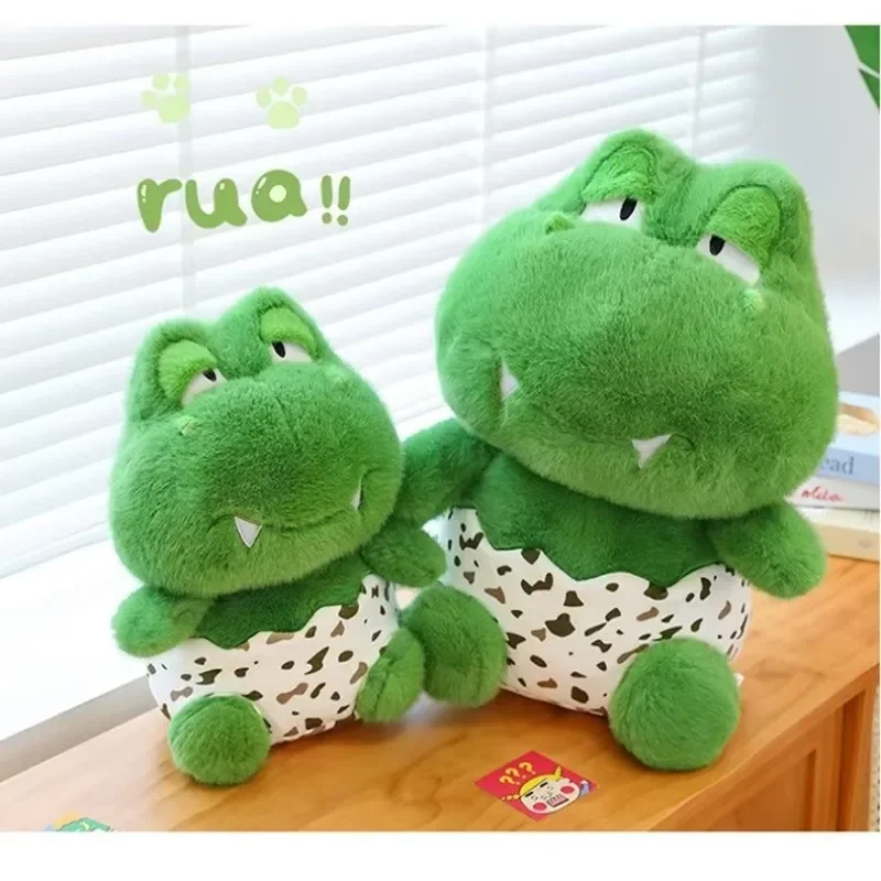 Mainan mewah Anime dinosaurus cangkang telur 35/50cm kualitas tinggi boneka hewan lembut lucu pilihan hadiah Thanksgiving Natal besar