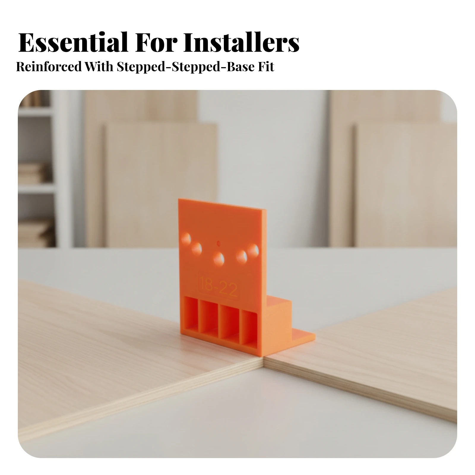 2 Pieces Wardrobe Positioning Tool Easy to Use Cabinet Door Positioning Tool Cabinet Installation Guide Stepped Reusable