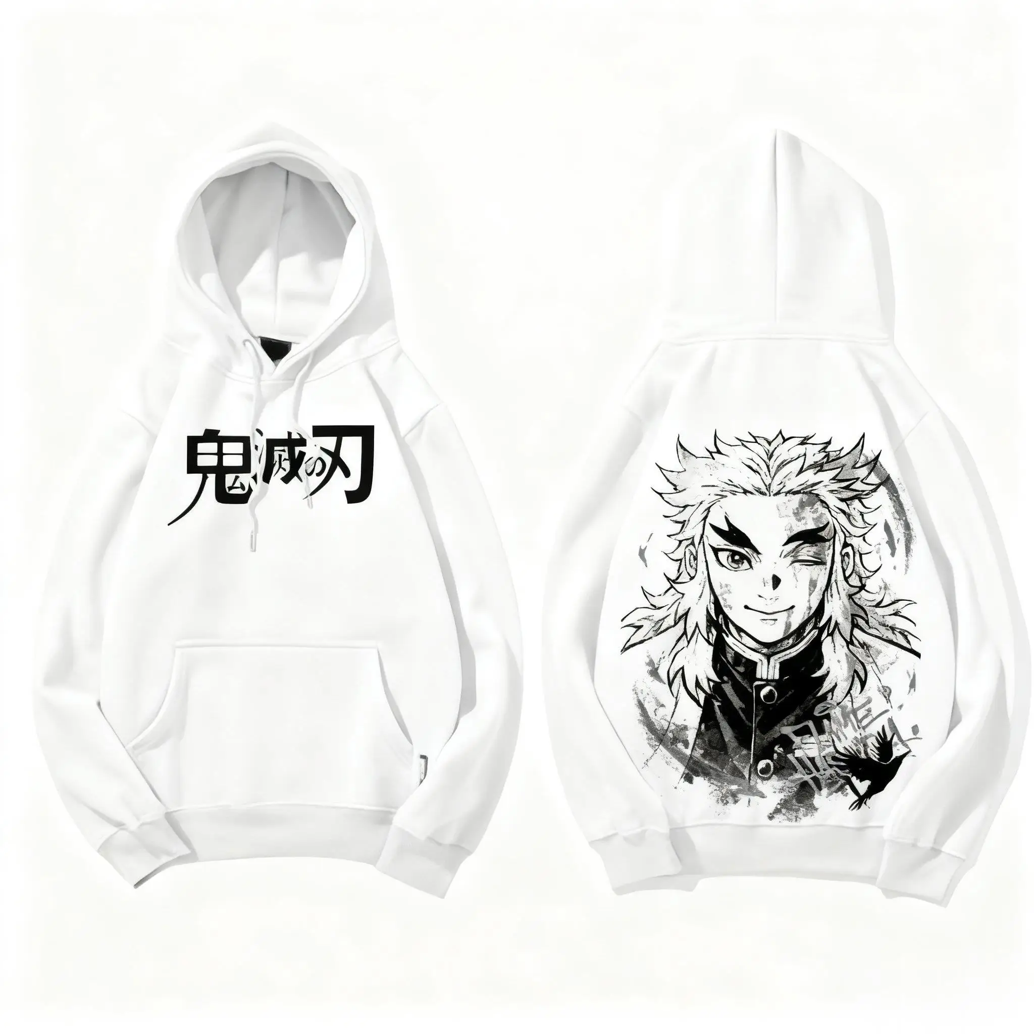 デーモンスレイヤー善逸阿賀津マフラー男性女性アニメコスプレスウェットシャツ秋冬カジュアルプルオーバー綿ストリートトップス Y2k
