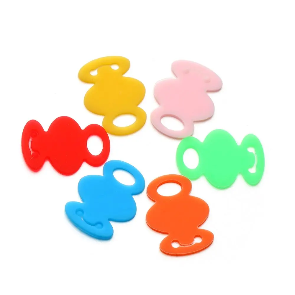 12/24/32pcs Elastic Silicone Organizer Tags Label Key Cap Covers Key Identifier Keyring Rings Topper Key Holder