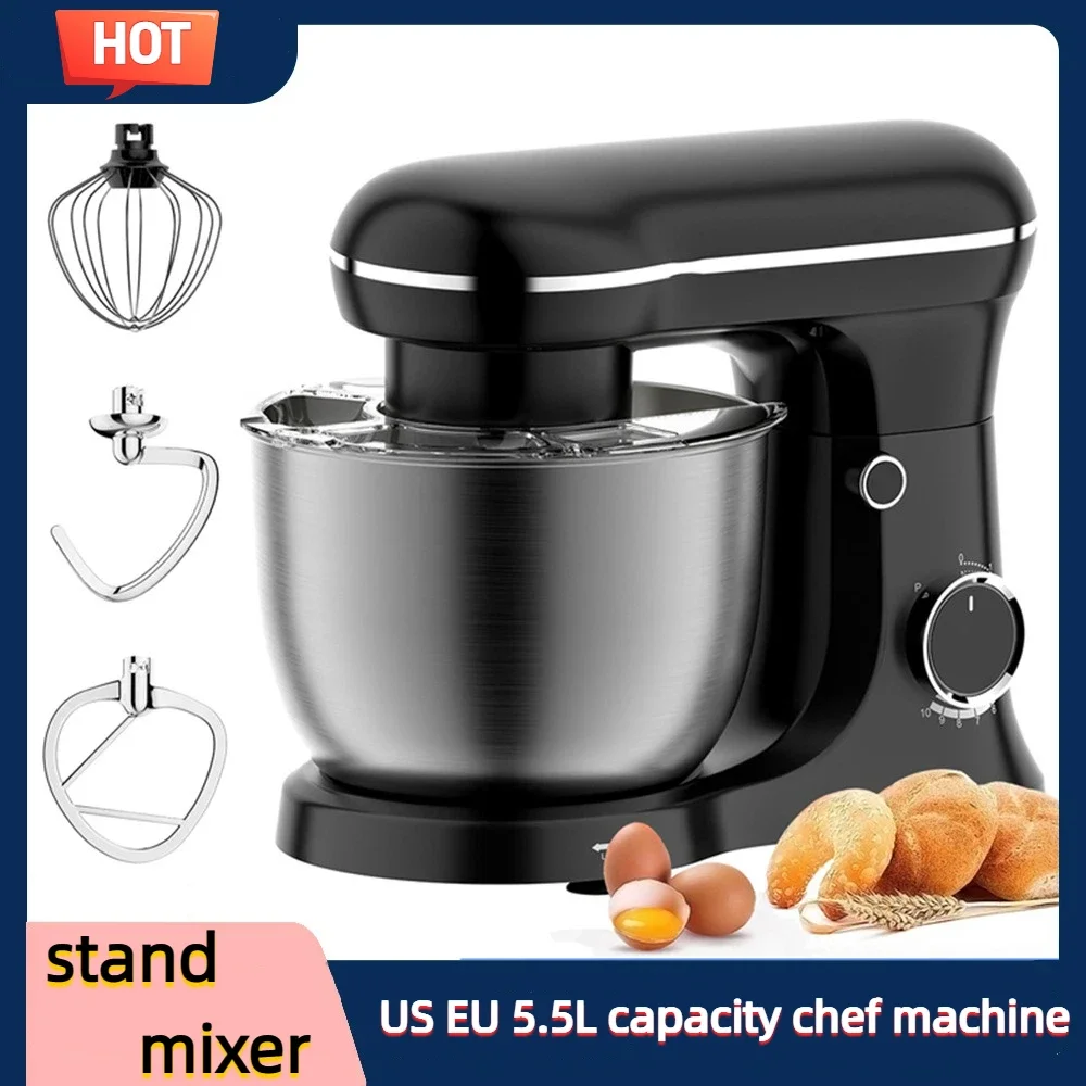 

Home 5.5L food mixer Stand Mixer Chef machine Small stand and noodle machine Kneading machine Kitchen assistant