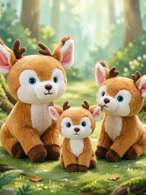 

Cute Cartoon Deer Plush Toy Mermaid Tail Pillow Children's Comfort Doll Birthday Gift Animal Doll Q Version : Scale Domesti...
