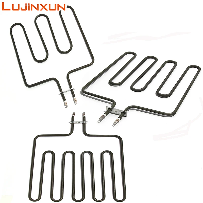 LUJINXUN 220/380V Electric Heating Pipe 3U 4U 5U for Sauna Stove Green 304 Stainless Steel Straight Heater 1.5KW/2KW/3KW