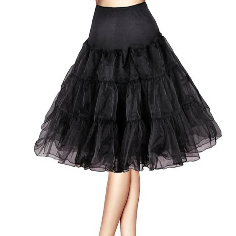 Enaguas de estilo floral para mujer, enaguas de Lolita, crinolina, bullicio interior, tutú de Cosplay, falda Cancan hinchada debajo de accesorios