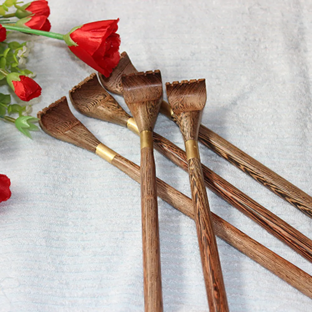 

Chicken Wing Wood Back Scratcher Extendable Long Handle Wooden Massage Tool For Back Pain Rake Style Scratcher Massage