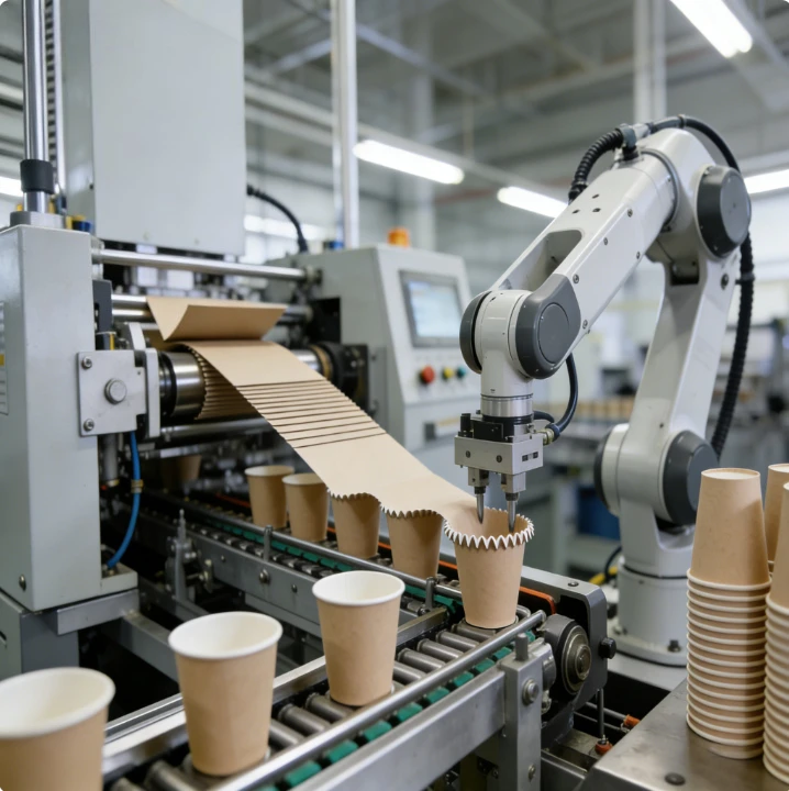 Ultrasonic Paper Cup Machine Small Paper Cup Production Equipment for Double Wall Coffee Cups Hot Sale