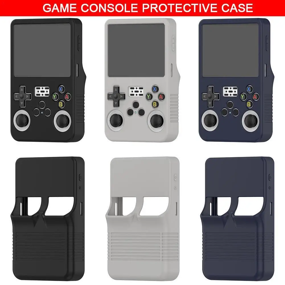 Soft Shockproof Silicone Case Cover For R36S, 360° Full Protection Skin For R36S Handheld Game Console Accessories