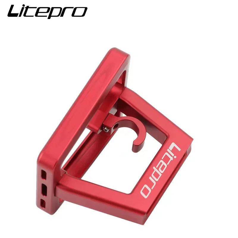 Bicycle Pig Nose Buckle Litepro Folding Bicycle Front Shelf Mount Carrier Split Block Racks Accessaries For Brompton