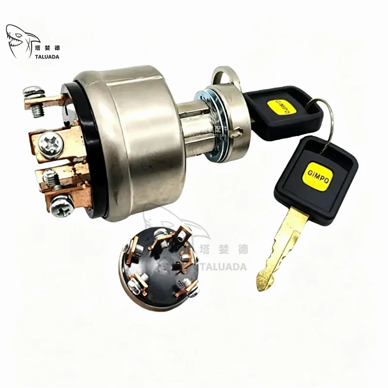 For Doosan Ignition Switch DX55 DX60 DX70 Ignition Switch DX75 DX80 DX90 Excavator Ignition Starter Switch