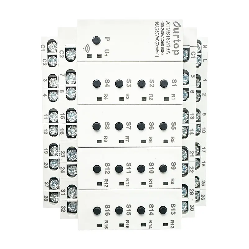 ATMS16M16A Smart Timer WiFi Multi Channels Output Leakage Protection Wireless Remote Control Smart Wifi Timer
