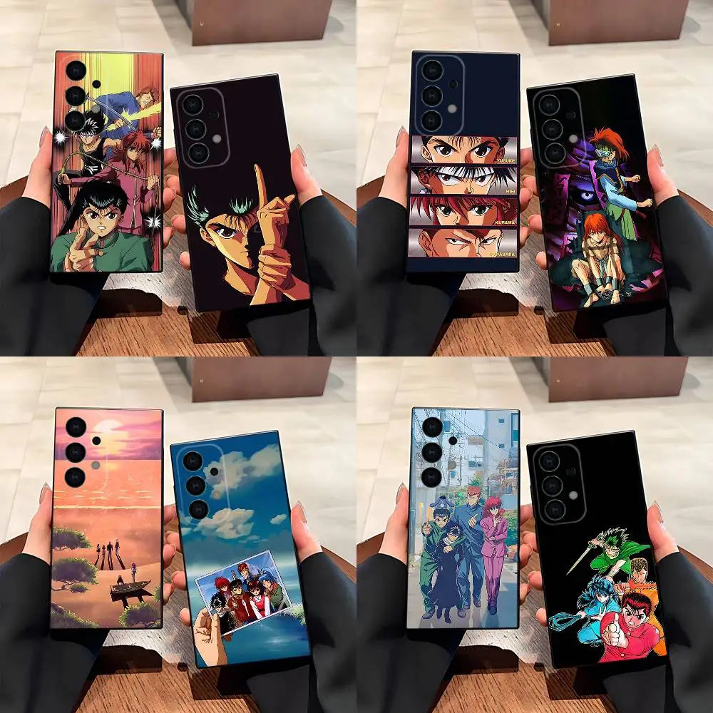 

Comics Y-Yu H-HakushoS Phone Case For Samsung S25,S24,S21,S22,S23,S30,Ultra,S20,Plus,Fe,Lite,5G Black Cover