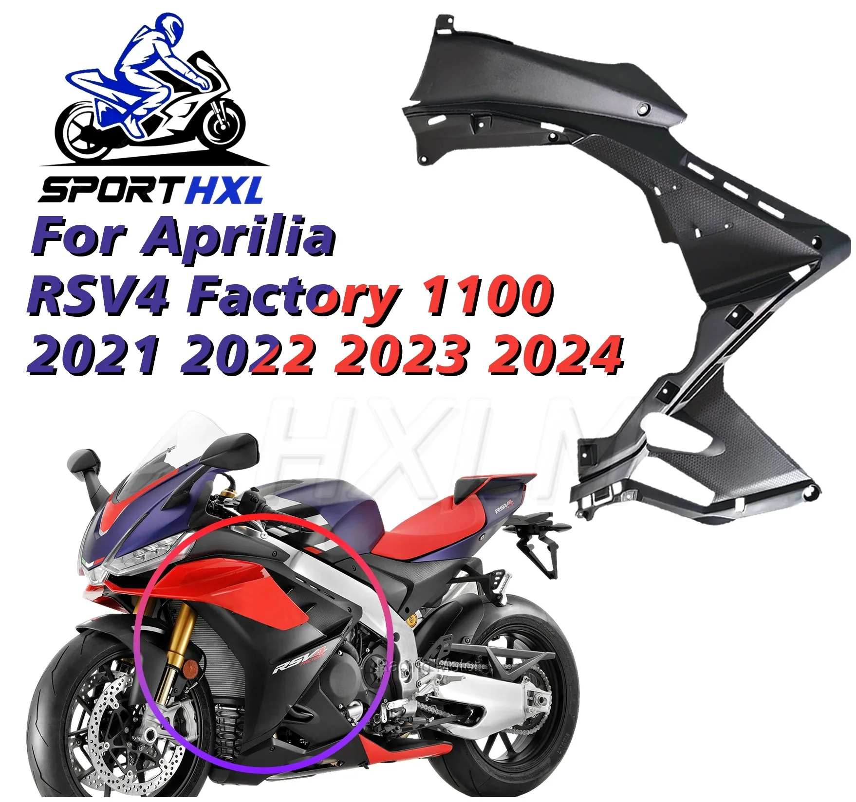 Side fairing For Aprilia RSV4 Factory 1100 2021-2024 Side cover Side panel Side protector High Quality ABS | Racing Motor Store