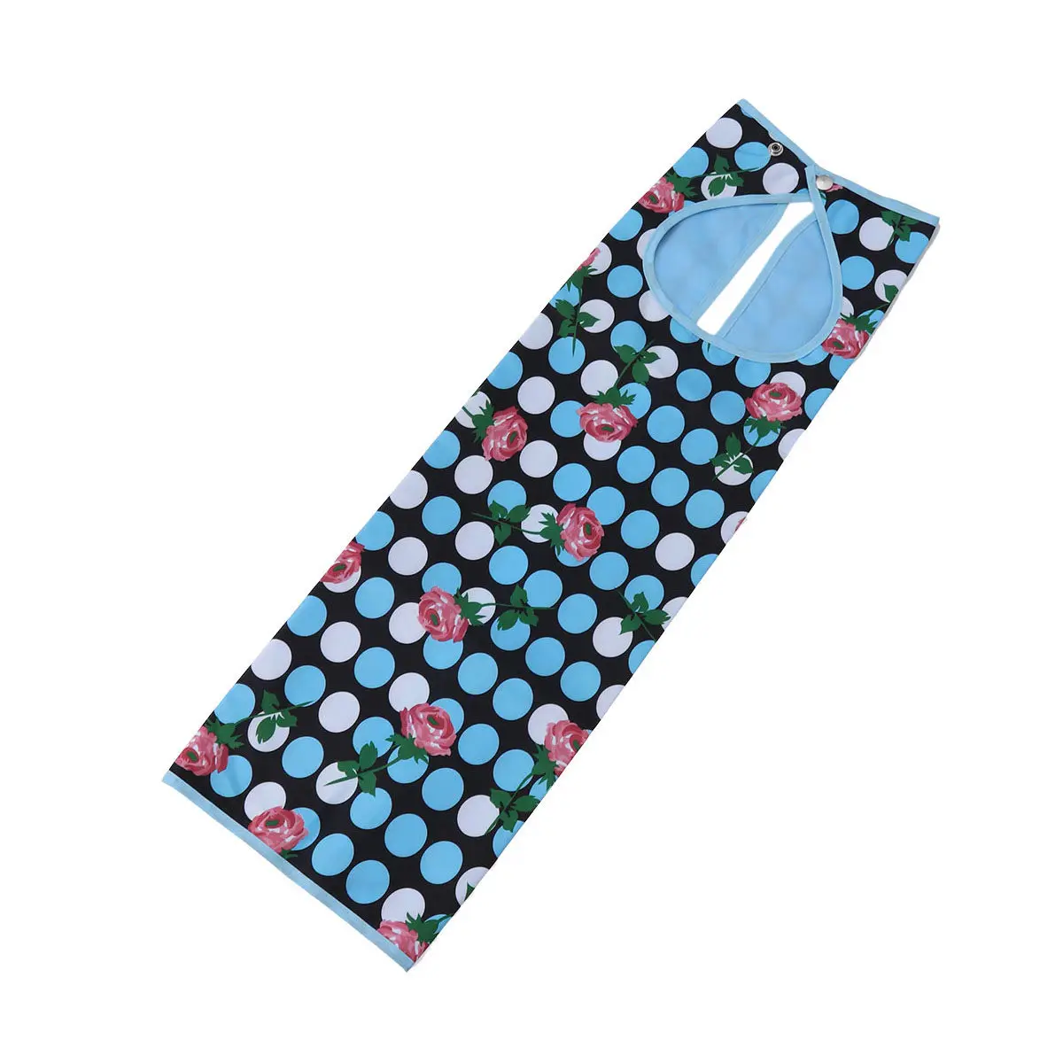 Adult Eating Bib Waterproof Double Layer Mealtime Clothing Protector Machine Washable Detachable Crumb Catcher Comfortable