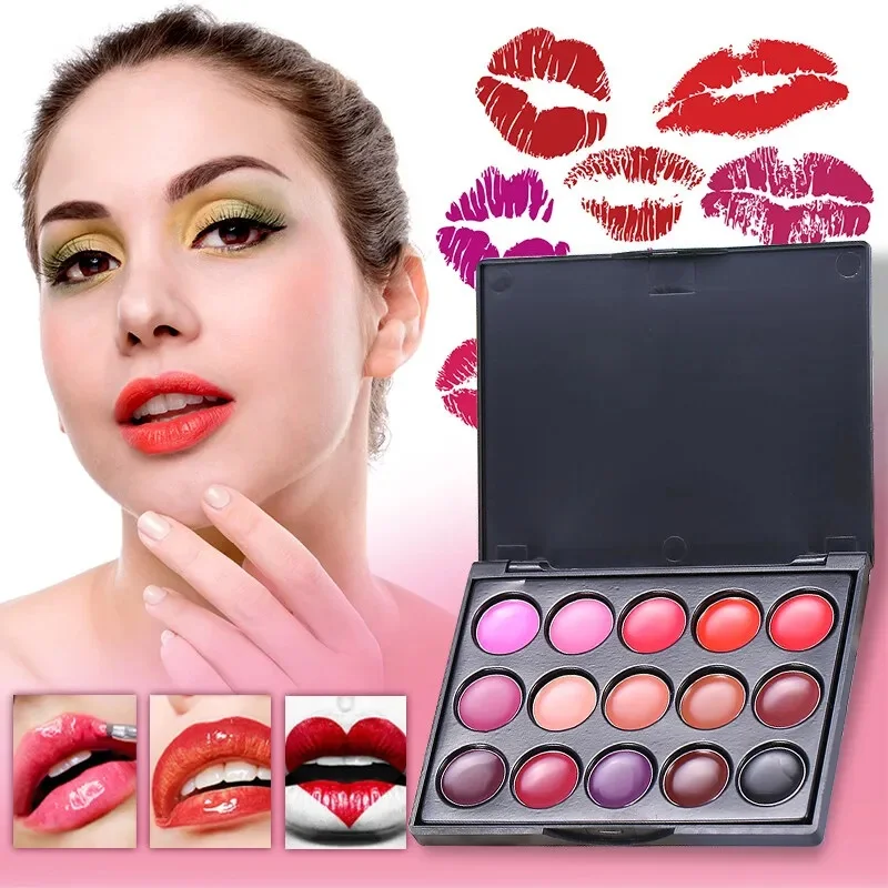 

15 Colors Matte Lipstick Palette Set Long Lasting Waterproof Lip Gloss Korean Cosmetics Women Makeup Lip TintBeauty Lip Stain