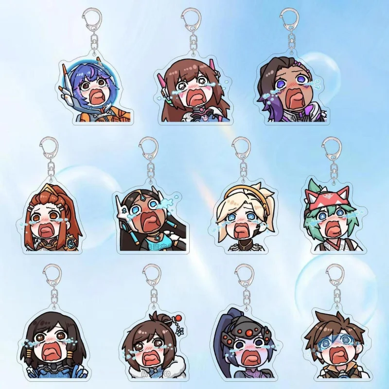 Брелок для ключей с изображением игры Overwatch, кулон, брелок для ключей, аксессуары в стиле аниме, держатель для ключей от машины с героями мультфильмов, креативная сумка, аксессуары, подарки для косплея Брелок для ключей с изображением игры Overwatch, кулон, брелок для ключей, аксессуары в стиле аниме, держатель для ключей от машины с героями мультфильмов, креативная сумка, аксессуары, подарки для косплея