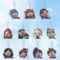 Game Overwatch Keychain Figure Pendant Key Chain Anime Accessories Cartoon Car Key Holder Creative Bag Accessories Gifts COSPLAY