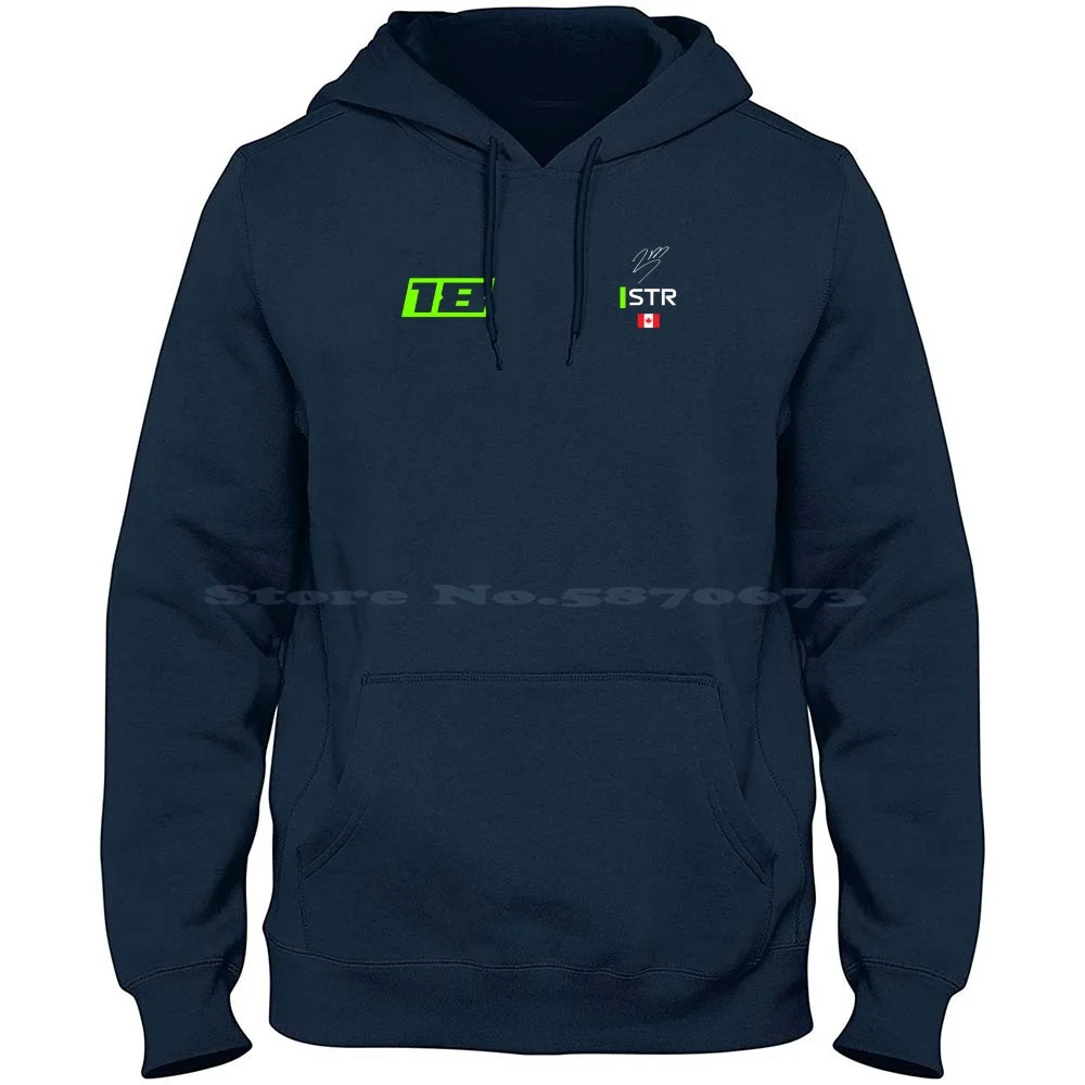 Lance Stroll 18 2022 100% Cotton Hoodie 2022 Racing Abu Dhabi Car Lance Stroll Lance 18 Team