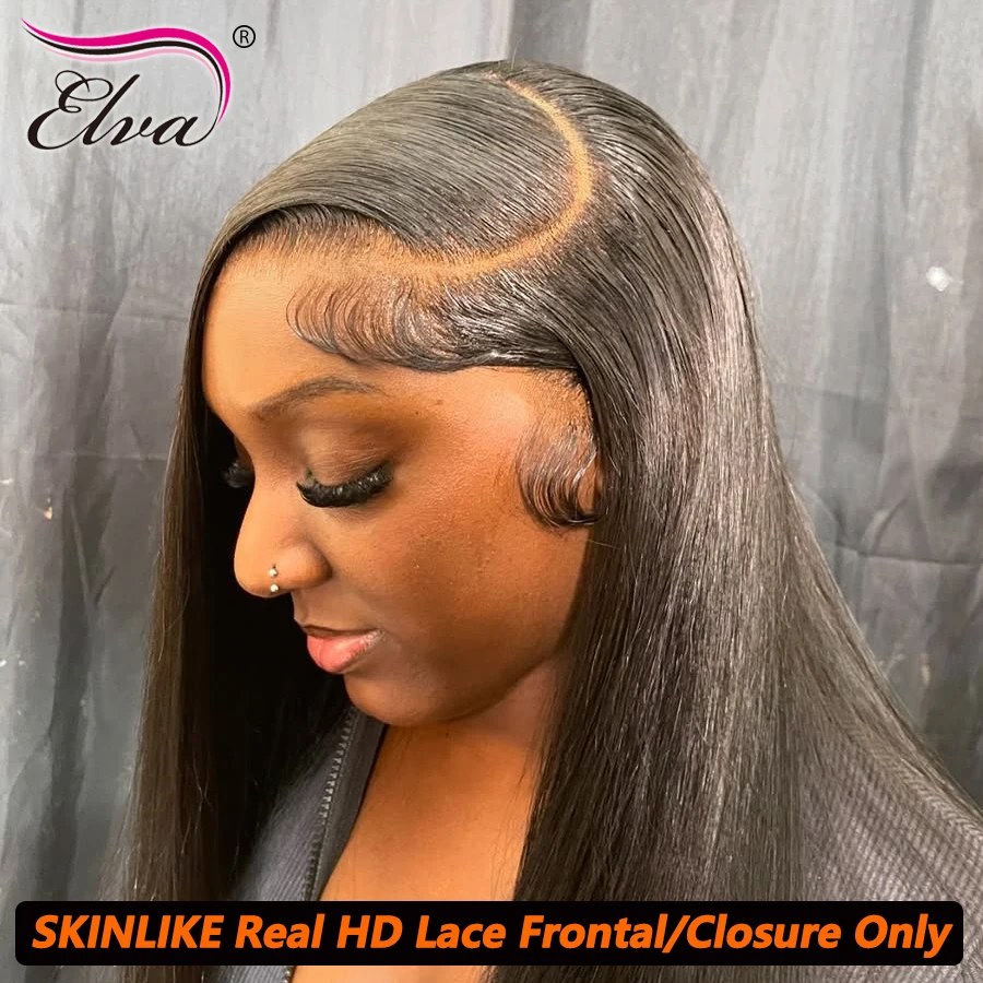 

Real HD Frontal Only Full 13X6 13X4 Невидимое шнурок из расплавкой кожи 5x5 6x6 9x6 Закрытие Необработанные человеческие волосы Объемная волна и прямые волосы Эльвы