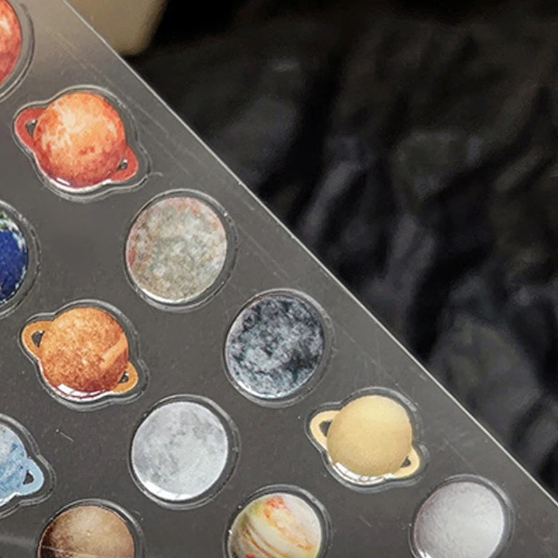 3D ستار الفضاء تصميم المنزلق اضغط على مسمار الشارات مسمار الفن الديكور مانيكير صالون DIY لطيف الكون كوكب ملصقات الأظافر