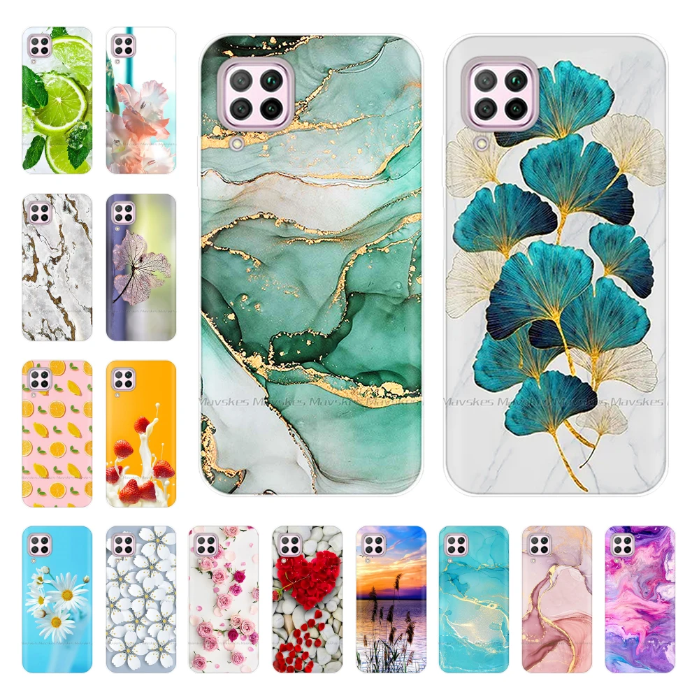 for Huawei P40 Lite Case P 40 Cute Soft Silicone Phone Case for Huawei P40 Lite E ART-L28 P40Lite P40Pro Back Cover Cases Fundas