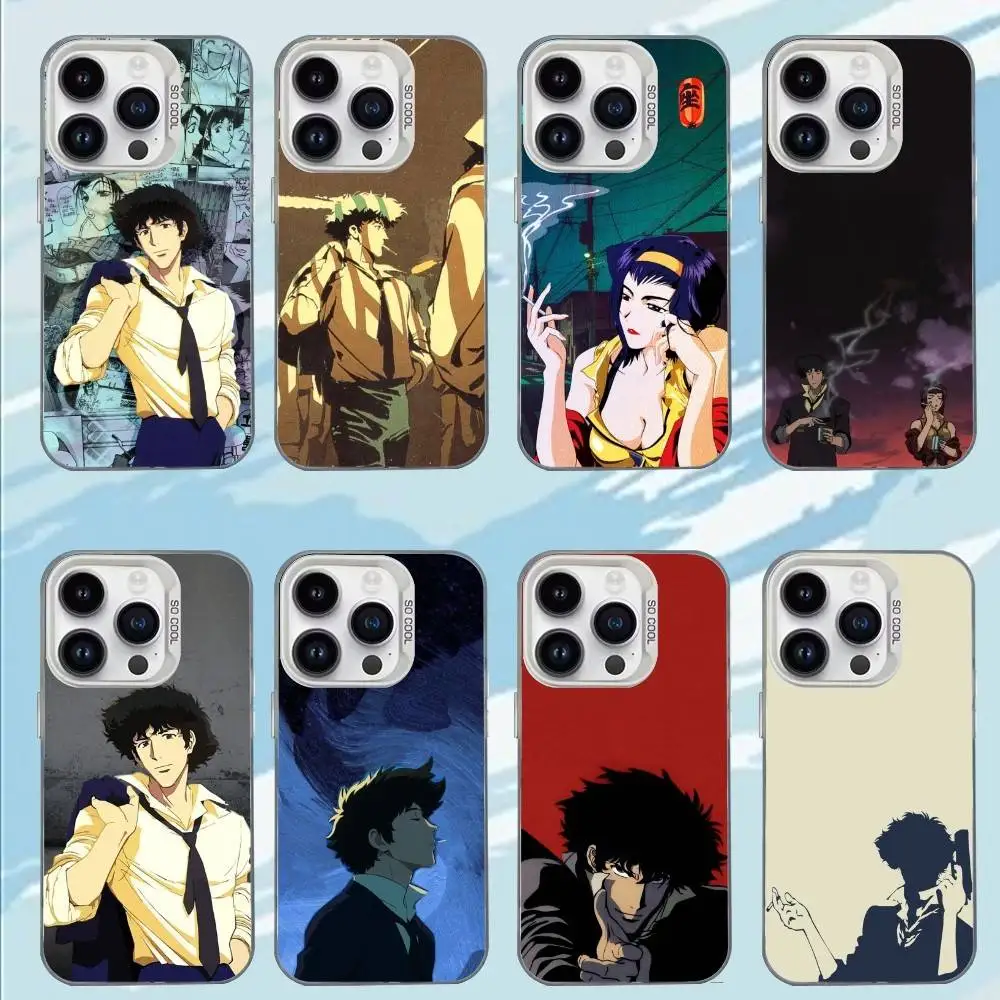 Чехол для телефона Anime C-Cowboy B-Bebop для iPhone 17,16,15,14,13,12,11, Mini,Pro,E,MAX White Candy, матовый противоударный чехол