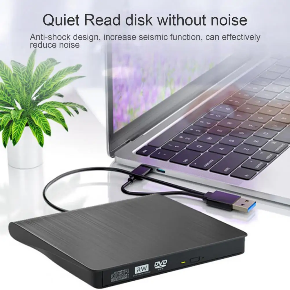 External DVD Drive One click Burning Rewritable Type C USB 3 0 DVD/VCD/Compact Disc RW Burner Writer Computer Accessories