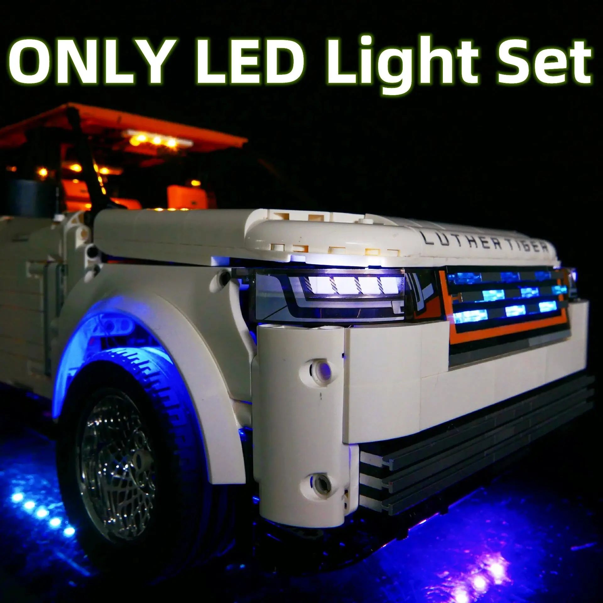 DIY RC LED Light Kit For LEGO 10512 Technical Sports Car SUV (Only LED Light,Without Blocks Model)