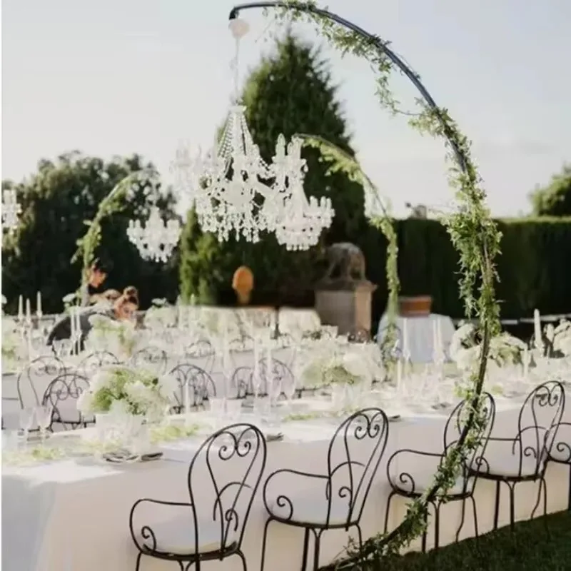 

Романтическая свадебная арка, уличная сцена, коридор, украшение для коридора, металлическая подвесная арка, дорожное руководство, подвесной светильник с цветком, стойка