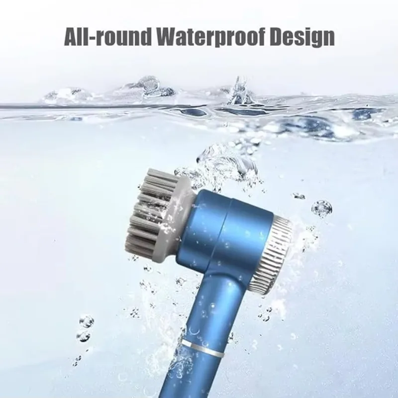 

Upgrade Brush Cleaner Digital Floor Scrubber Cordless Portable Dishwashing Waterproof Kitchen Bathroom
