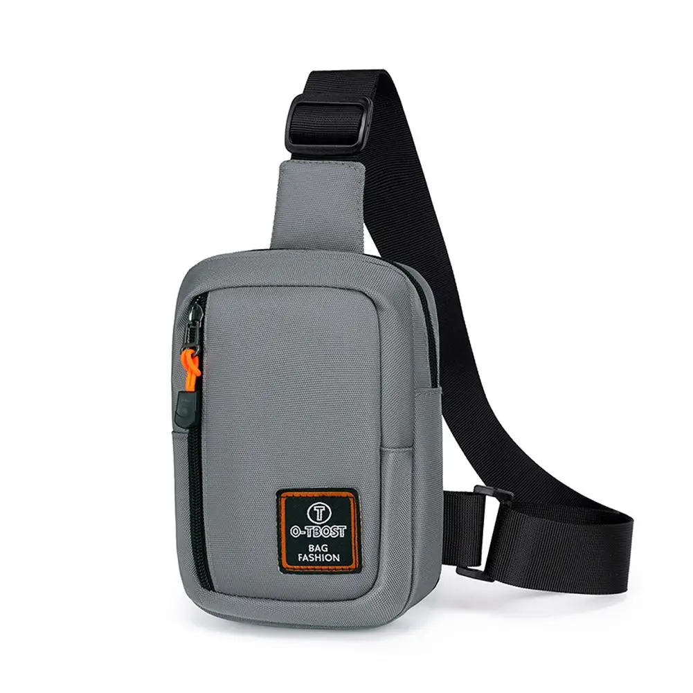 Heren Borsttas Mode Kleine Canvas Schoudertassen Voor Man Mini Doek Sling Sport Telefoon Mannelijke Handtas R0j9