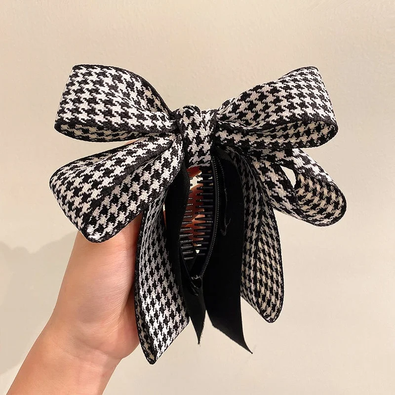 New Banana Hair Clips Women Bow headwear Banana Hairpin  Korean Fabric Art Hairgrips Simple Hair Barrettes Headband Headwear