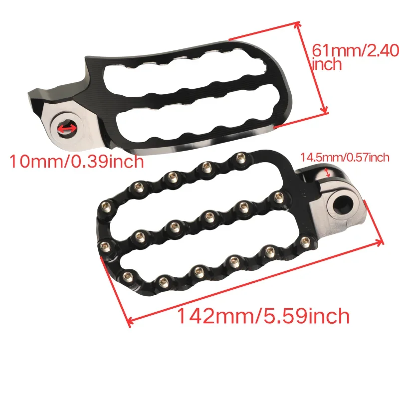 CNC Forged Foot Rest Pedals Foot Pegs For KTM 690 790 950 990 1090 1190 1290 Super Adventure R Supermoto Enduro SMC SMR