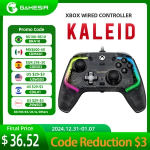 Gamesir Kaleid Flux Xbox Control PC Wired Control Gamepad For Xbox Series SX One PC Steam With Joysticks Hall Effect Analog Hazadings RGB Light 6 Main Sales Control Xbox PC - №2