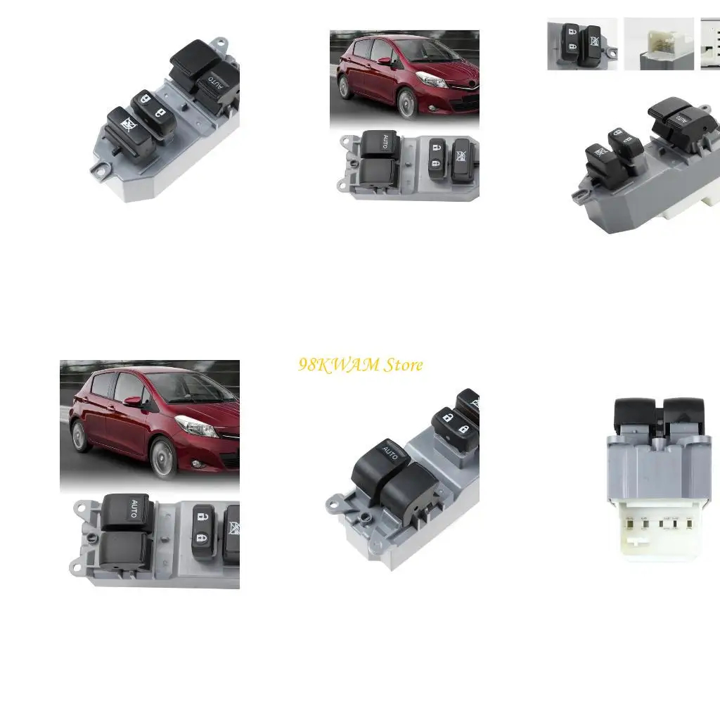 Vehicle Door Window Switches Assembly 84820-0D100 with Fit-Aligned Layout, Responsive Press Input, ABS Housing Structure for