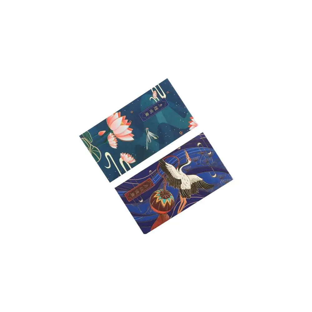 Tradición creativa, bendición, grúa de estampado en caliente, dinero de la suerte, Año Nuevo Chino, bolsillo bendecido, sobre rojo, bolsillo rojo