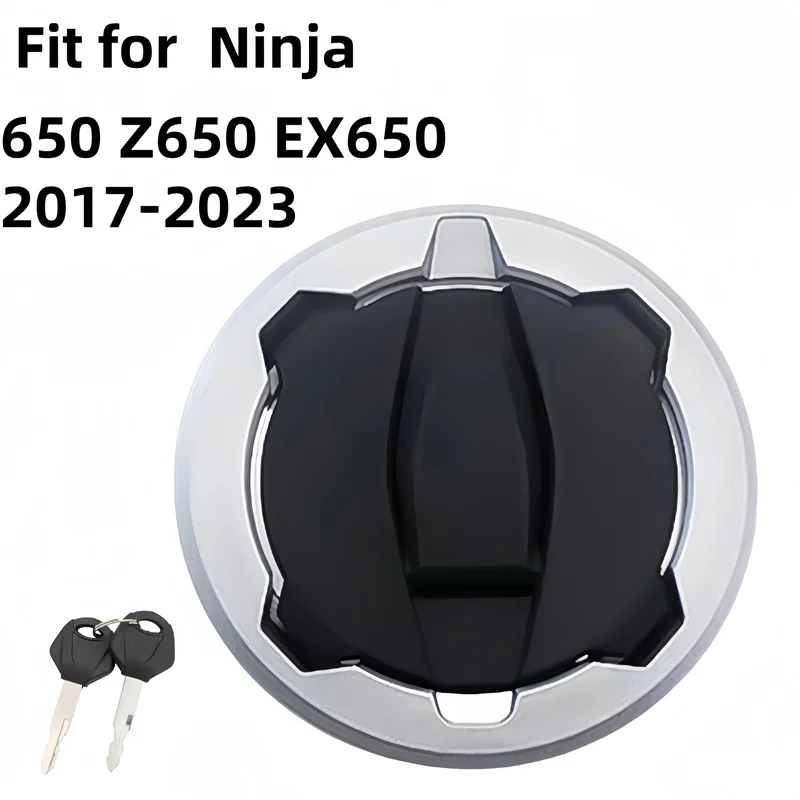 Motorcycle Fuel Gas Cap With Cover Key Tank For Kawasaki Ninja 650 Z650 EX650  2017 - 2023  For Ninja 650 2018 2019 2020 2021