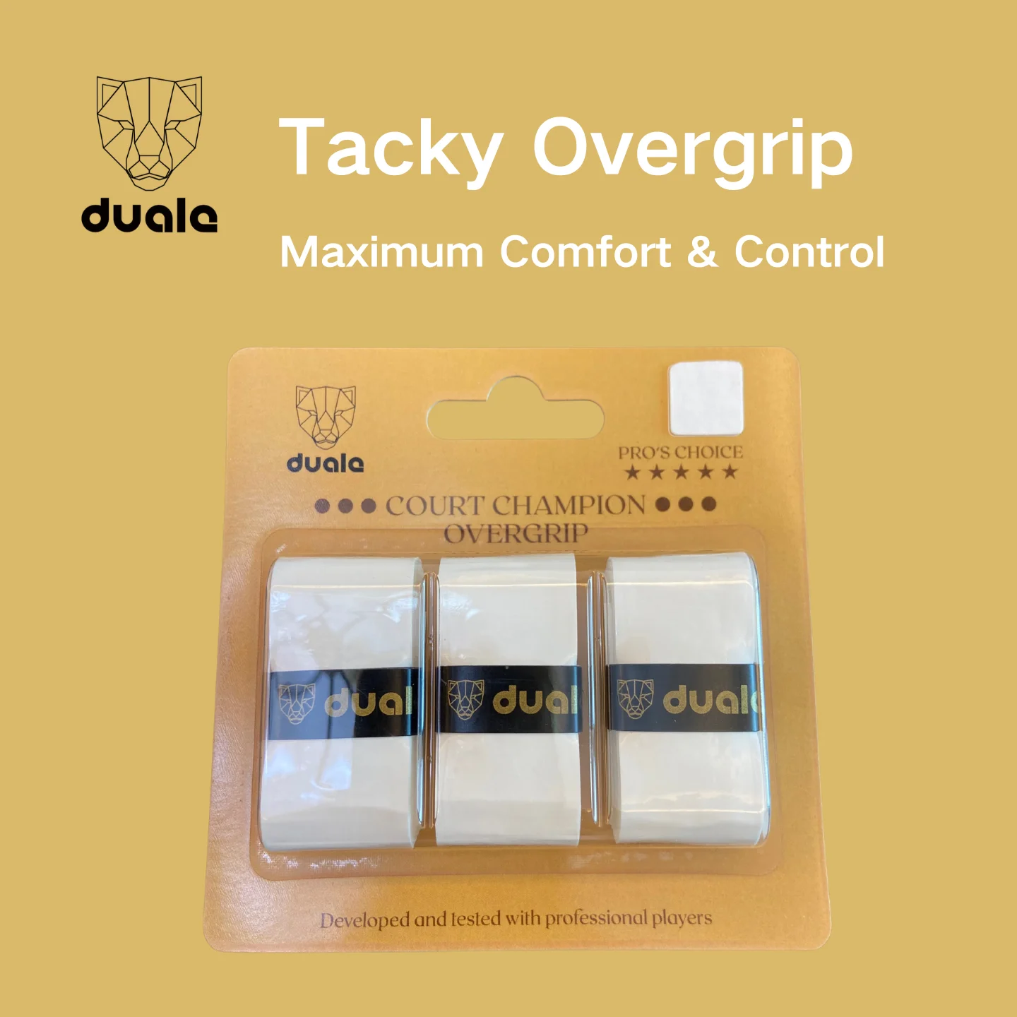 

Теннисный овергрип DUALE COURT Pro, высокоэффективный липкий овергрип для ракеток для падела, профессиональный овергрип для сквоша и пиклбола.