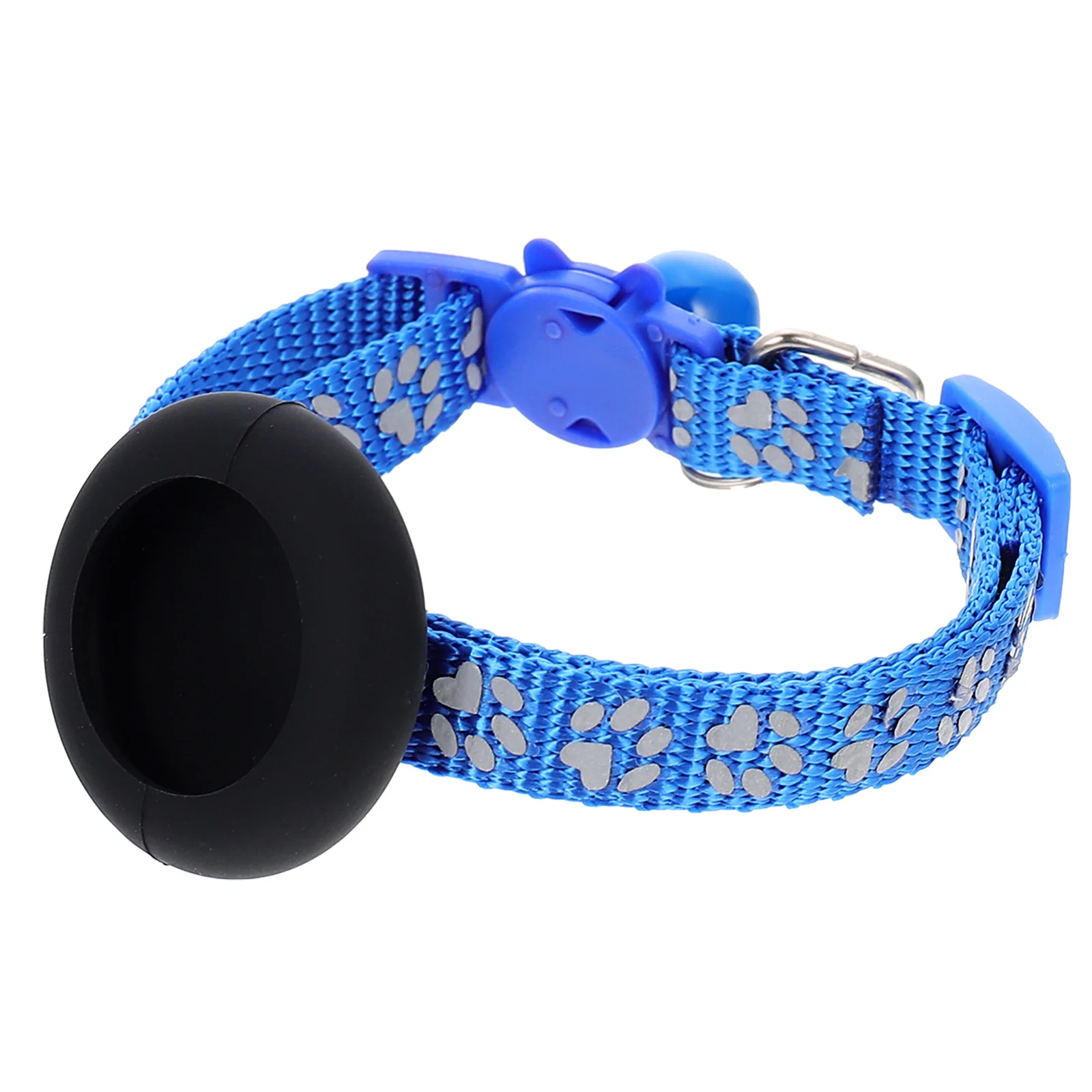 

Tracer Cat Collar Adjustable Reflective Breakaway Bell Collar with Anti-Lost Waterproof Tracer Case for Outdoor Pets