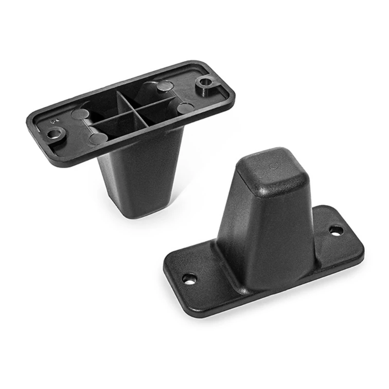 Luggage Replacement Feet PVC Bottom Support Foot with Mounting Base, Black Suitcase Repair Part for Daily Contact Control and