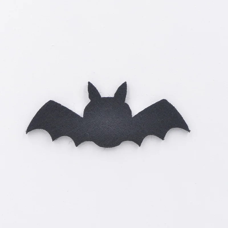 30Pcs Black Bats Appliques Non-woven Padded Patches for Wall Sticker Decals Home Halloween Party Cosplay Fancy Dress Costume