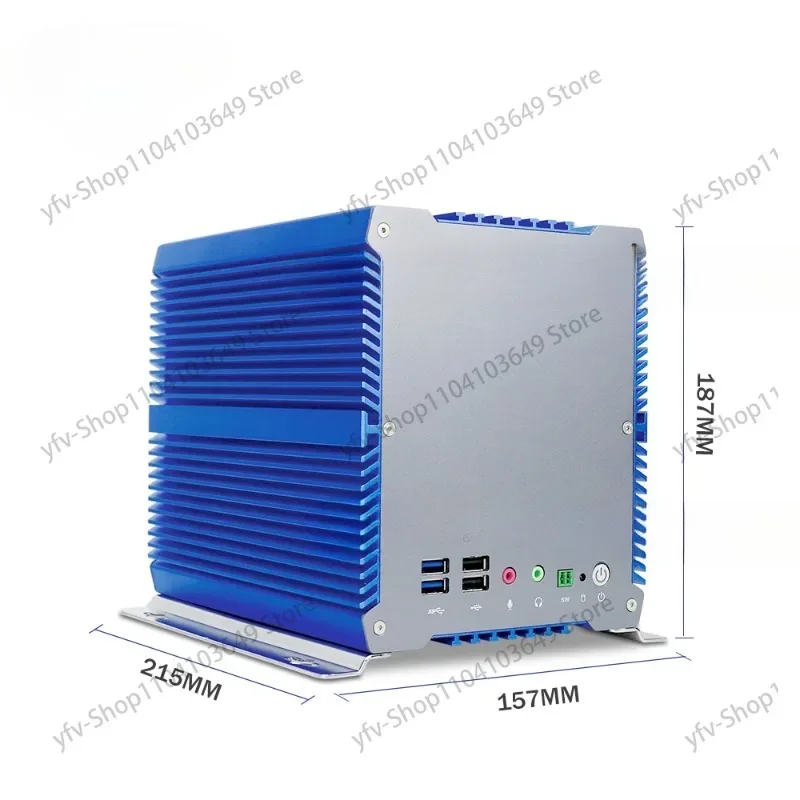 Direct Sales 6COM RS232/422/485 Rugged embed pc 16G RAM 2.5 inch HDD desktop pc with bracket